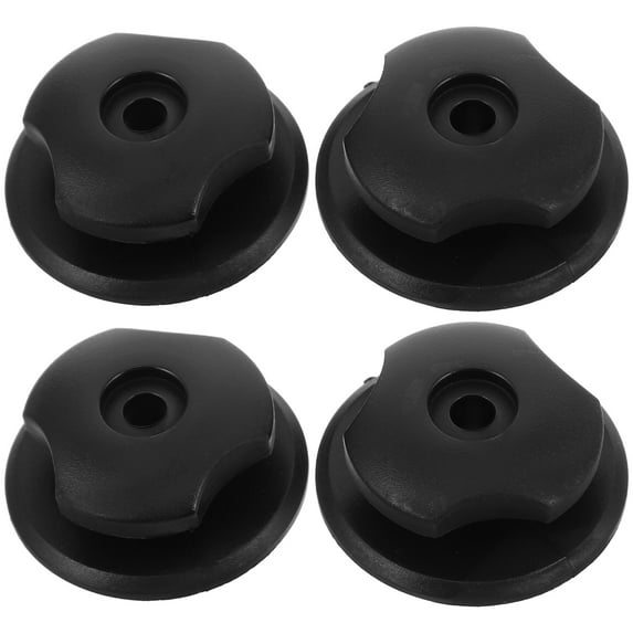 WEUVEB 4-Pack Car Trunk Utility Hooks for Hanging Bags and Gear, Black Plastic Material, Easy Installation