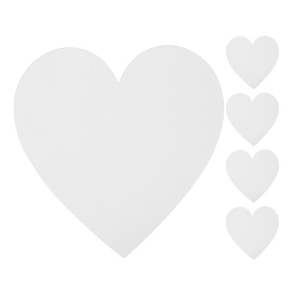 Dayesque 5-Pack Heart Shaped Panels for Painting, Ideal for Beginners, Professionals, Sketching, Drawing and Art Projects