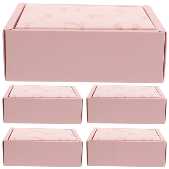 WEUVEB Pink Silk Scarf Packaging Box, Reliable and Elegant, Versatile for All Occasions, Fine Details 5Pcs