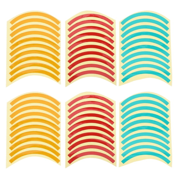 WEUVEB Pressure Gauge Decals 60Pcs High-Visibility Reflective Quarter Circle Design Stickers for Decoration