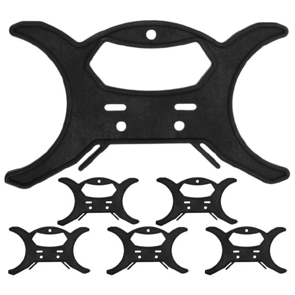 WEUVEB desk cable holder Cable Winder Black Plastic 6pcs