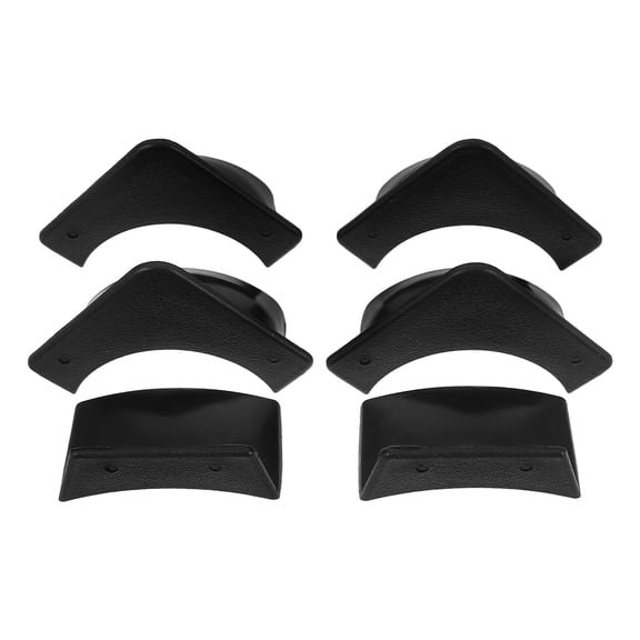 WEUVEB Pool Table Replacement Pockets 6 Pieces Black Plastic Child-Friendly Design Accessories