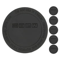 Dayesque 6pcs Rubber Bottoms Protector For Sublimation 56 mm Self Adhesive Tumblers Bottom Protective Non Slip Rubber Drink Coasters For Water Tumblers Jar