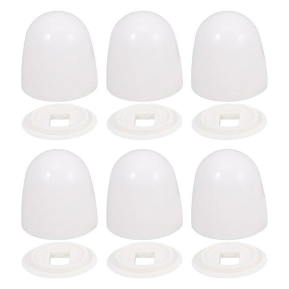 Dayesque 6-Pack Toilet Bolt Caps for Easy Installation, Decorative Screw Covers to Bathroom Look, Ideal for Home and Public Restrooms