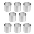 thumbnail image 1 of Dayesque 8 Pcs Round Cake Rings molds Mini Cake Pastry Ring Stainless Steel Mousse Dessert Rings Cake Cookie Biscuit Cutter Muffin Baking molds For Kitchen, 1 of 8