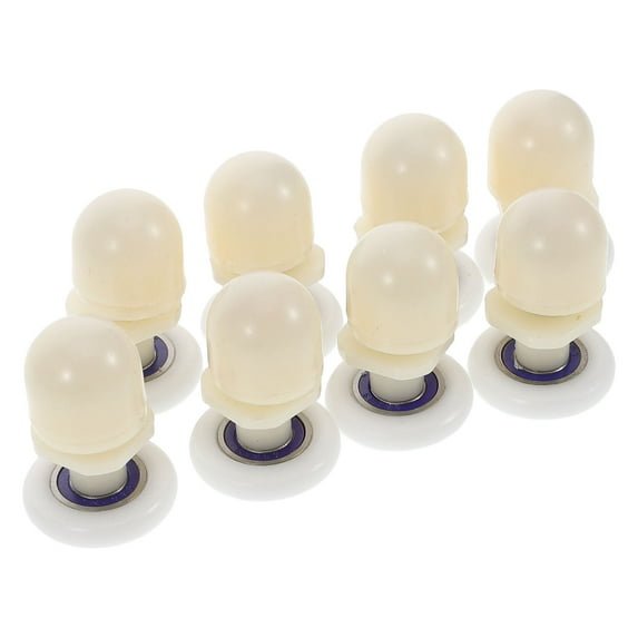 WEUVEB Nylon Shower Door Pulley 8Pcs for Smooth Sliding