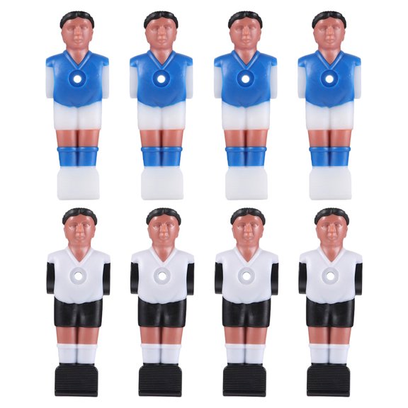 WEUVEB Foosball Table Replacement Players Set, 8 Resin Figures in Assorted Colors for Family Game Fun
