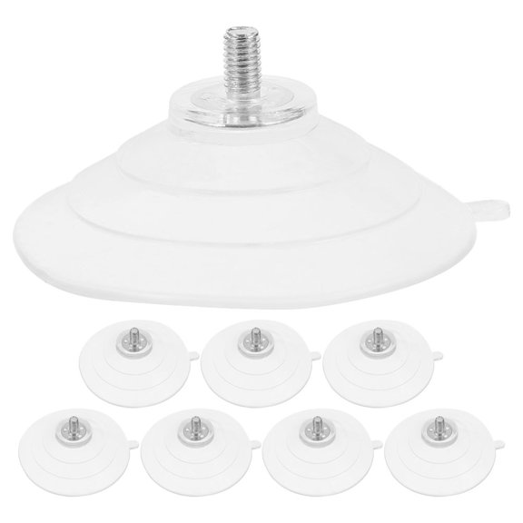 WEUVEB Heavy Duty Clear PVC Furniture Cups, Secure Grip Pads, 8 Pieces for Home and Office Furniture