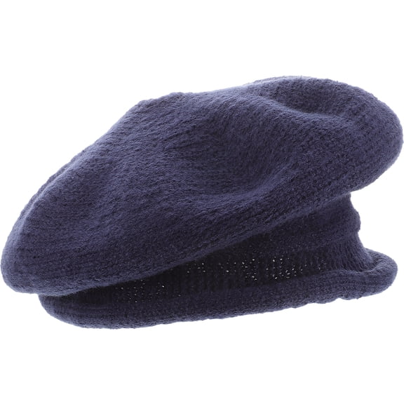 Dayesque Wide Brim Knit Beret Hat for Kids and Adults, Soft Comfortable French Style Pumpkin Beanie Cap, Korean Fashion Accessory