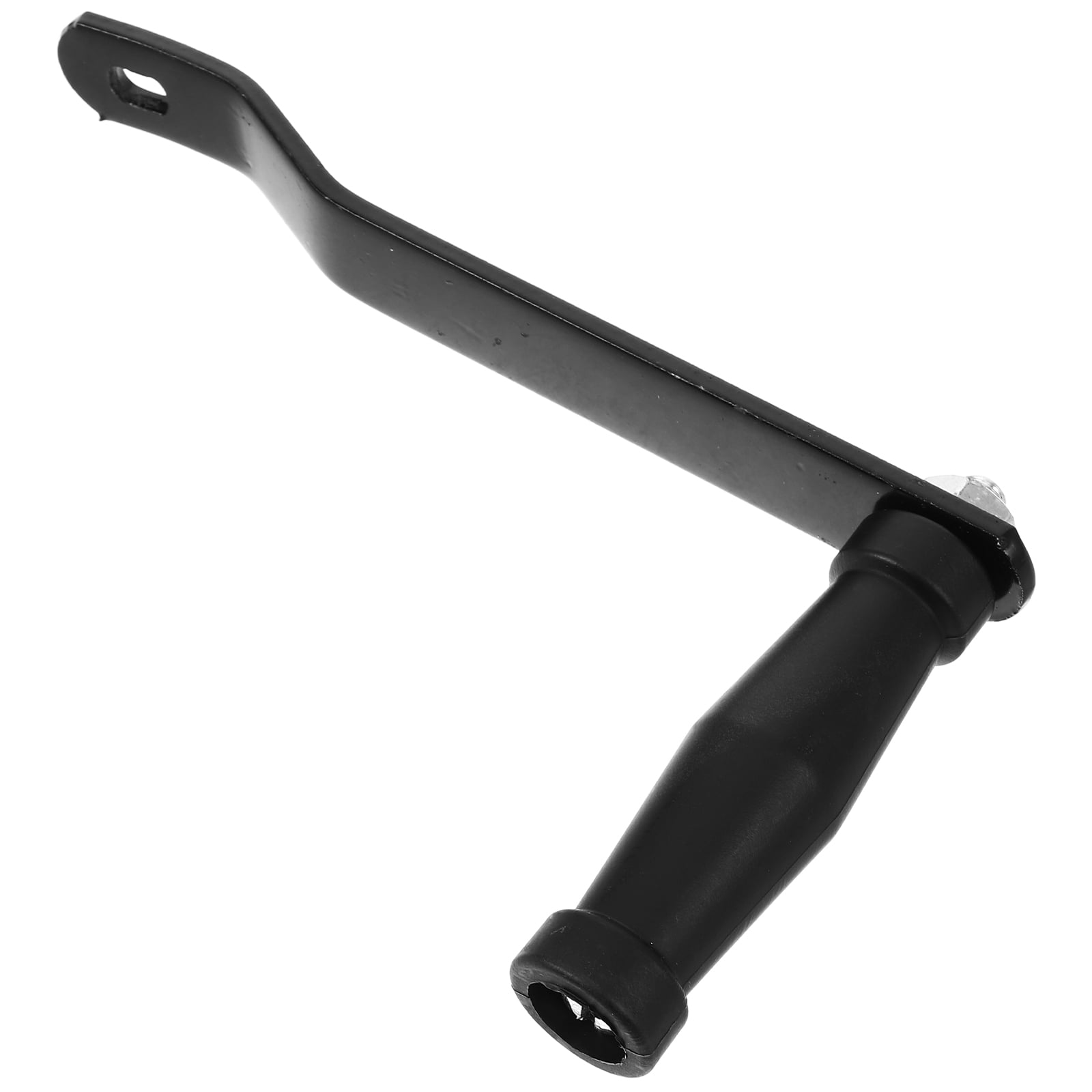 WEUVEB Boat Trailer Crank Handle Black Galvanized Iron Ergonomic Design ...