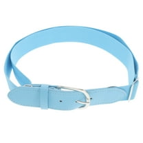WEUVEB Elastic Sky-Blue Baseball Belt for Sports Use with Adjustable Waistband