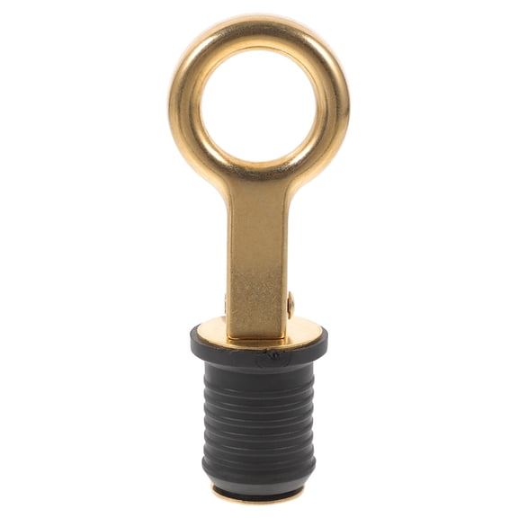 WEUVEB Golden Marine Boat Drain Plug Leakproof Transom Plug for Watercraft and Kayaks