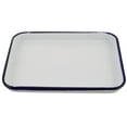 thumbnail image 1 of WEUVEB White Enamel Roasting Pan Nonstick Oven Safe Bakeware for Home Cooking and Baking, 1 of 9
