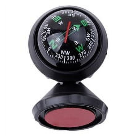 WEUVEB Black Dash Mount Compass for Accurate Travel Direction and Navigation, Car Accessory