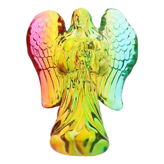 WEUVEB Crystal Jesus Angel Ornament Brilliant Shine Handcrafted Home Decor