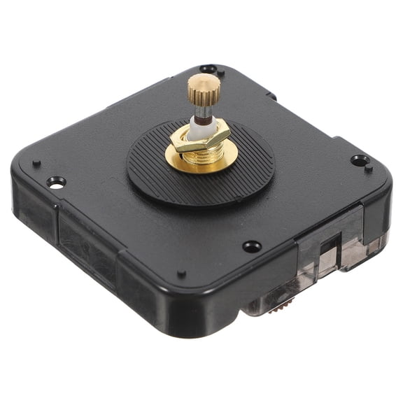 WEUVEB Large Silent Clock Mechanism Replacement, Black Plastic and Metal, Crafting Parts for Wall Clocks