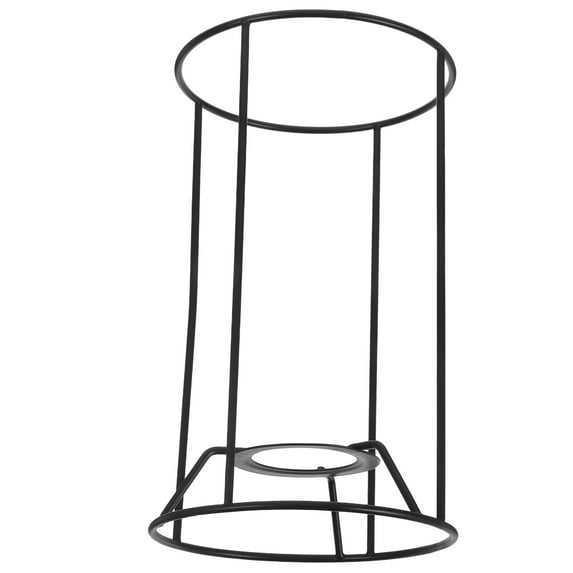 WEUVEB Black Vintage Lampshade Frame for Table Lamp Lighting, Metal Lamp Shade Holder