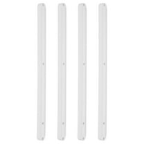 WEUVEB 2-Pack Cabinet Drawer Repair Kit White Plastic Bottom Mount Slide Hardware Smooth