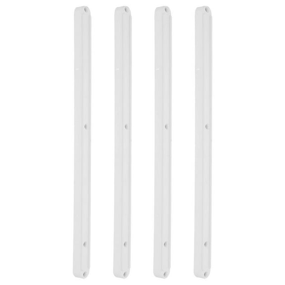 WEUVEB 2-Pack Cabinet Drawer Repair Kit White Plastic Bottom Mount Slide Hardware Smooth