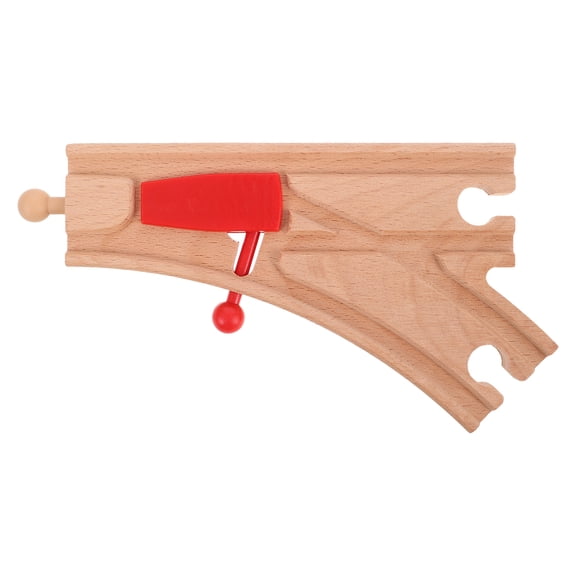 WEUVEB Wooden Train Set for Kids with Educational Versatile Track Design, Safe Material, Beige Color, Perfect Size for Toddlers