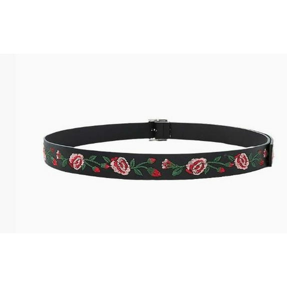WEUVEB Embroidered Flower Belt Multi Women Jeans 1Pack 39.6X1.3X0.6In