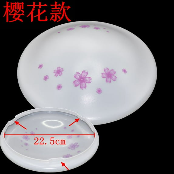 WEUVEB Japanese Style Cherry Blossom Ceiling Light Shade Round Pendant Lamp Cover for Home Decor and Bedroom Lighting
