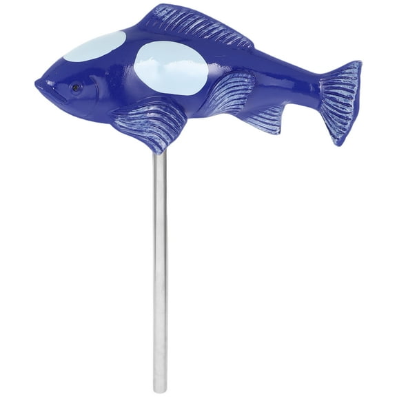 WEUVEB Blue Resin Koi Fish Garden Statue Realistic Lawn Ornament Outdoor Garden Decor