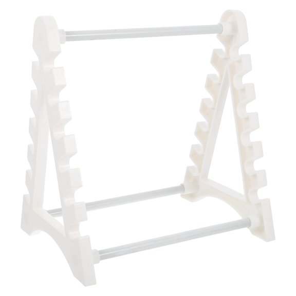 WEUVEB Beige Trapezoidal Pipette Rack Stand Sturdy Plastic Organizer for Laboratory Use