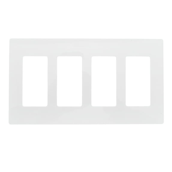 WEUVEB Sleek White Decorative Light Switch Plate Cover for Wall Outlets