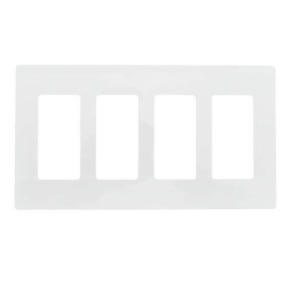 WEUVEB Sleek White Decorative Light Switch Plate Cover for Wall Outlets