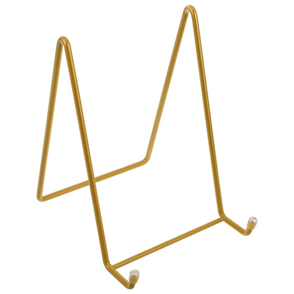 WEUVEB Versatile Golden Metal Picture Frame Holder Stand for Tabletop and Decor