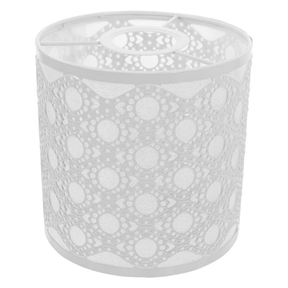 WEUVEB Decorative White Iron Lampshade Drum Shape for Ceiling Or Pendant Light