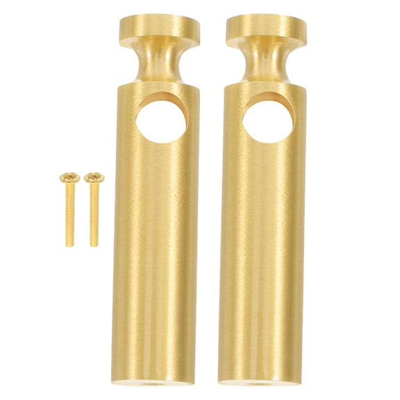 WEUVEB 1Pc Brass Glass Railing Cabinet Cap for Indoor Furniture Wine Cabinet with Elegant Post Connector