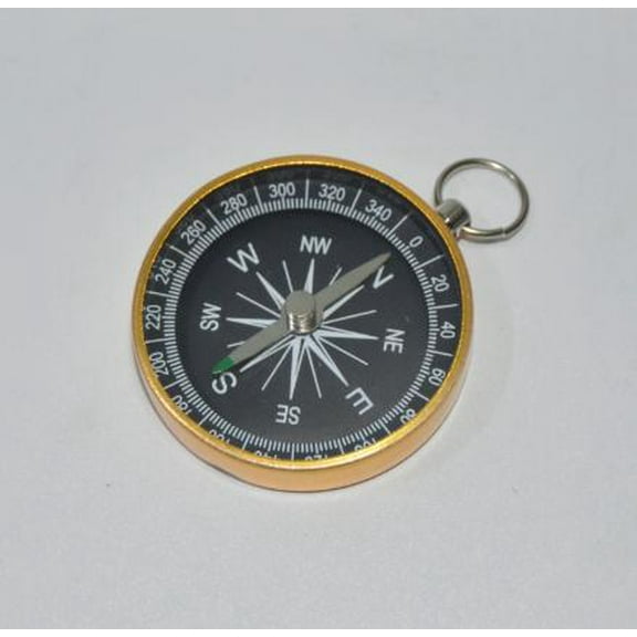 WEUVEB Aluminum Alloy Compass Keychain Portable Accurate Directional Navigation Outdoor Hiking Travel Gear