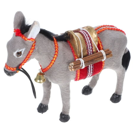 Dayesque Miniature Donkey Figurine Small Plastic Animal Model Realistic Farm Toy Party Favor Collectible Decoration