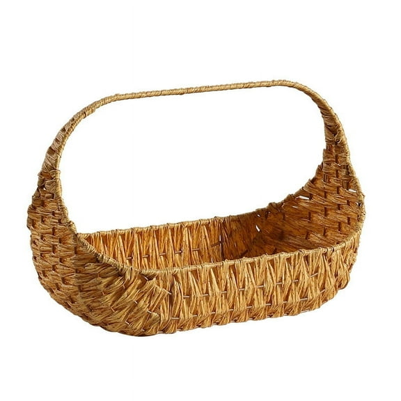 Dayesque Multipurpose Harvest Basket Sturdy Handmade Basket For Gathering Vegetables Fruit Organizer Hand Woven Beach Picnic Organizer
