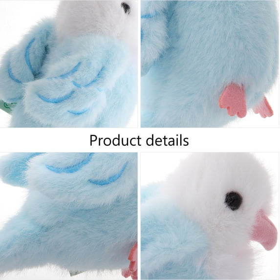 Dayesque Parrot Plush Keychain Cute Bird Pendant for Bags, Backpacks, Purses - Charming Keyring Accessory for Women and Girls