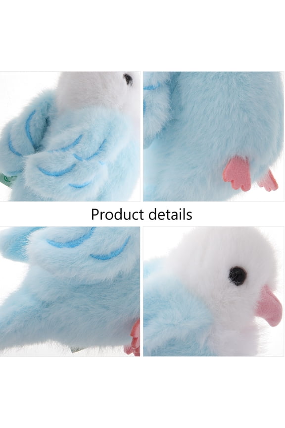 Dayesque Parrot Plush Keychain Cute Bird Pendant for Bags, Backpacks, Purses - Charming Keyring Accessory for Women and Girls