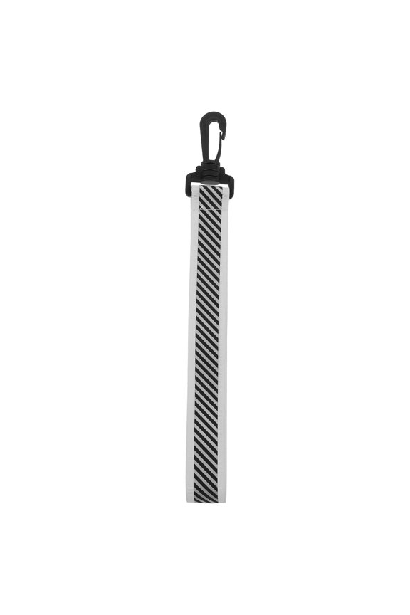 Dark Grey Reflective Keychain Pendant, Lightweight High Visibility Backpack Charm for Safety and Style