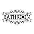 thumbnail image 1 of Dayesque Removable Waterproof Bathroom Door Sign Wall Decal Lettering Wall Sticker for Home And Commercial Space Black, 1 of 8