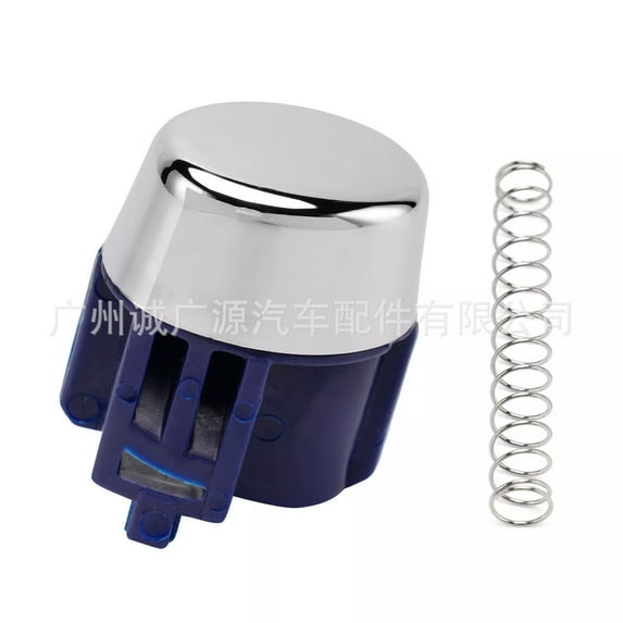 WEUVEB Blue Gear Shift Knob with Responsive Push Button for Automatic Transmission Vehicles