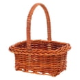 thumbnail image 1 of WEUVEB Small Woven Basket with Handle for Picnic, Flower Arrangements, Craft Storage, Home Decor and Versatile Multi-Purpose Use, 1 of 9