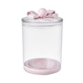 thumbnail image 1 of WEUVEB Clear Pink Plastic Canisters Airtight for Food Storage and Pantry, 1 of 8