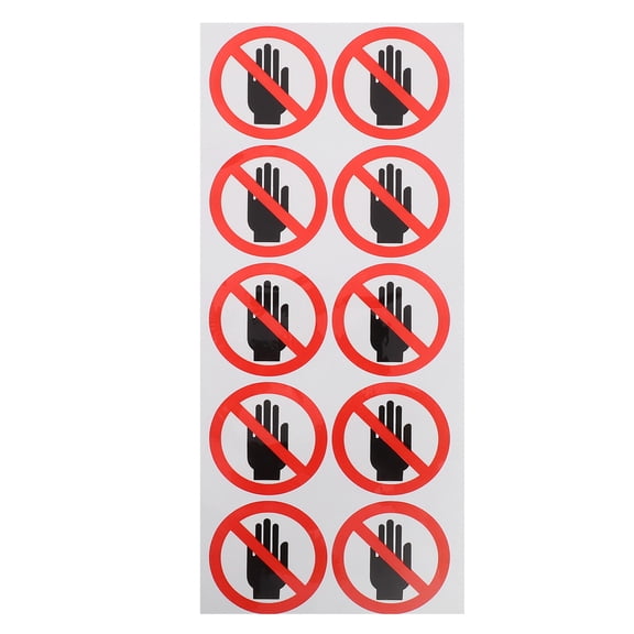 WEUVEB Safety Warning Sign Sticker - Weather Resistant Caution Label for Home, Office, Factory Use