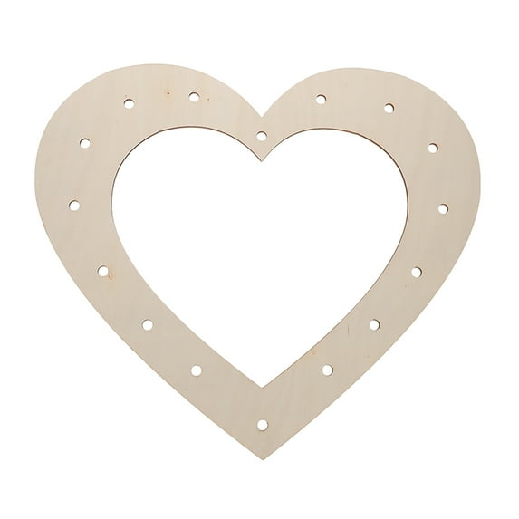 Dayesque Wood Heart Shaped Wreath Frame For Diy Projects Floral Hoop Garland For Valentine Day Weddings And Holiday Decorations