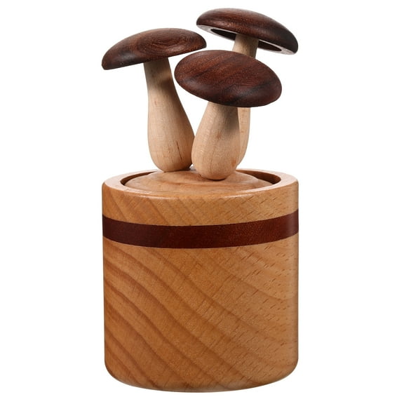 Dayesque Mini Wooden Mushroom Diffuser Aromatherapy for Home and Office, Relaxing Air Freshener and Humidifier