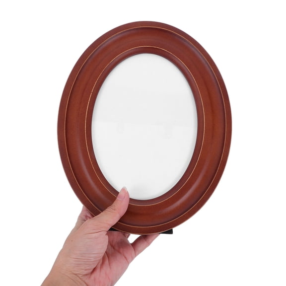 Dayesque 5x7 Inch Wooden Oval Picture Frame - Tabletop & Wall Hanging Photo Frame, Ideal Gift for Mother's Day and Christmas