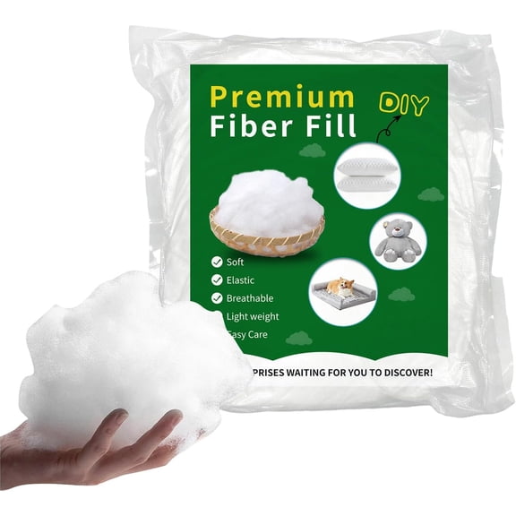 Daylendar Polyfill Stuffing Fiber Fill 100g/0.22lb,Premium Fiberfill Stuffing for Craft,High-Resilience Recyclable Crochet Stuffing, Stuffing for Stuffed Animals,Crochet, Home Decor