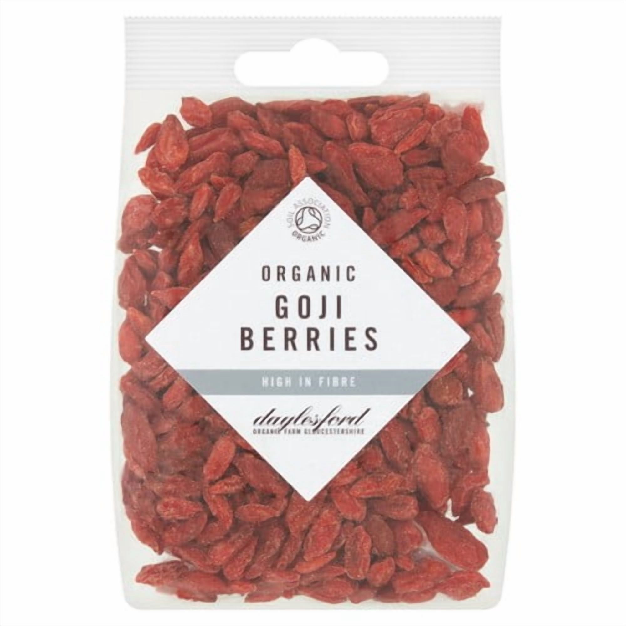Daylesford Organic Dried Goji Berries 125g, British Import (Pack of 2)