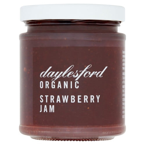 Daylesford Organic Strawberry Jam 227g, British Import (Pack of 2)